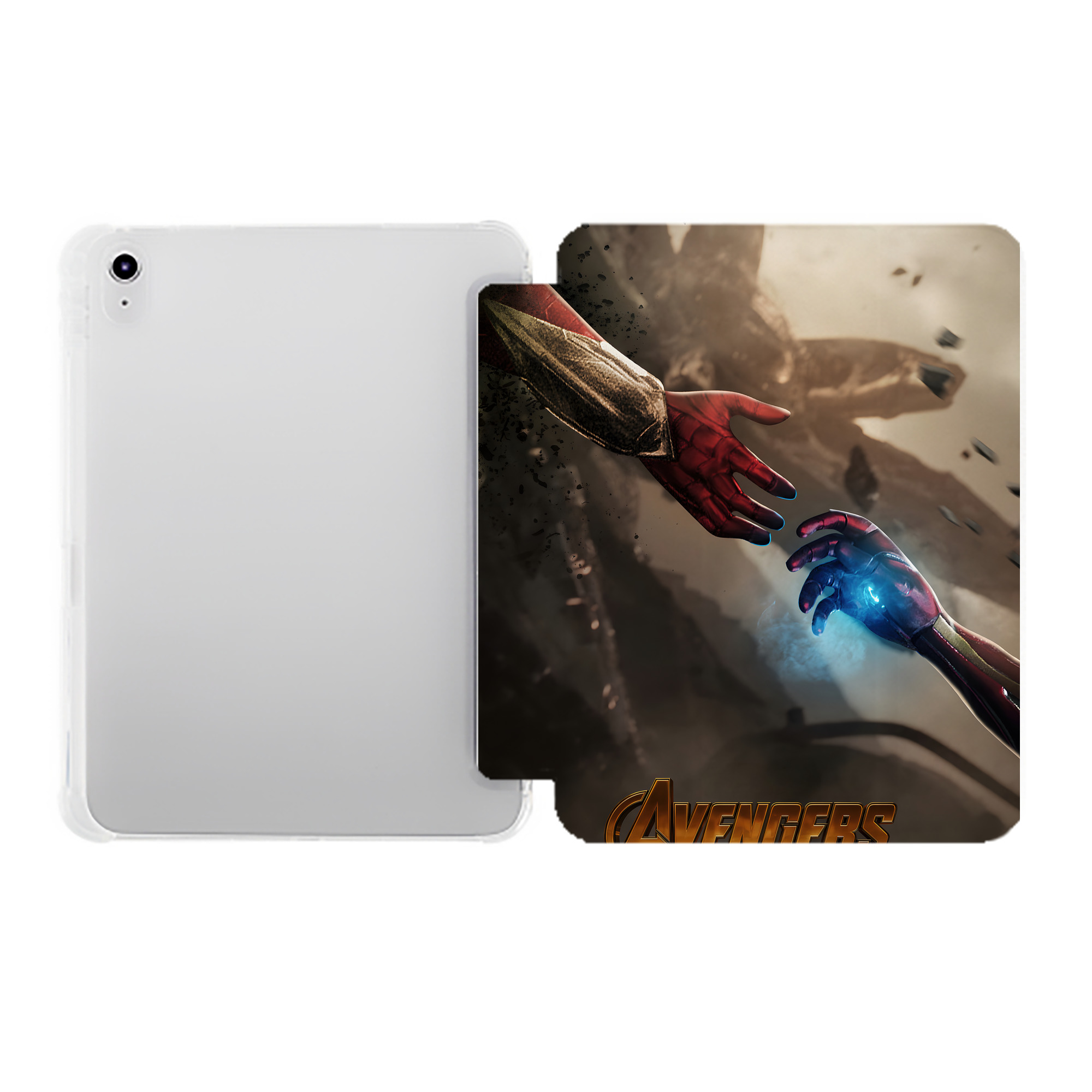 （画像用） アベンジャーズ The Avengers IPad ケース ペン収納付き 三つ折りスタンド PUレザー×シリコン 対応機種9.5/10.5/10.9インチ